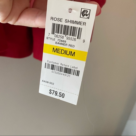 New ALFANI Womens Red Long Sleeve Open Cardigan - Picture 5 of 5